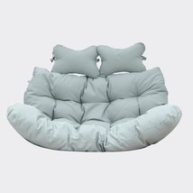 LeisureMod Modern Upholstered 2 Person Hanging Egg Swing Cushion with He... - $4,051.49 MXN