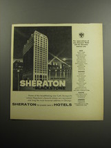 1957 Sheraton Blackstone, Chicago Advertisement - £14.53 GBP