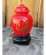 Avon Vintage Red Ginger Jar Decanter Sweet Honesty Empty 1970s Collectib... - $3.25