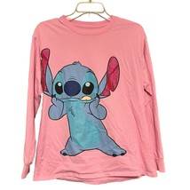 Disney T shirt Pink Youth XL Knit Stitch Long Sleeve Round Neck Women’s Adult S - $10.77