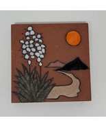 Betty Company Small Desert Trivet Landscape Southwestern Style Tile Wall... - $16.83