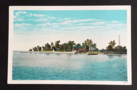 Jamestown Island from Wharf Colonial Church Monuments Virginia VA Postcard 1920s - £5.49 GBP