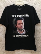 Supernatural Join The Hunt &quot;It&#39;s Funnier In Enochian&quot; Men&#39;s Black T-Shirt Size L - £13.89 GBP