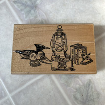 Outdoorsman&#39;s Collection Happy Father Day Card Embossing Arts 428J Rubber Stamp - $14.95