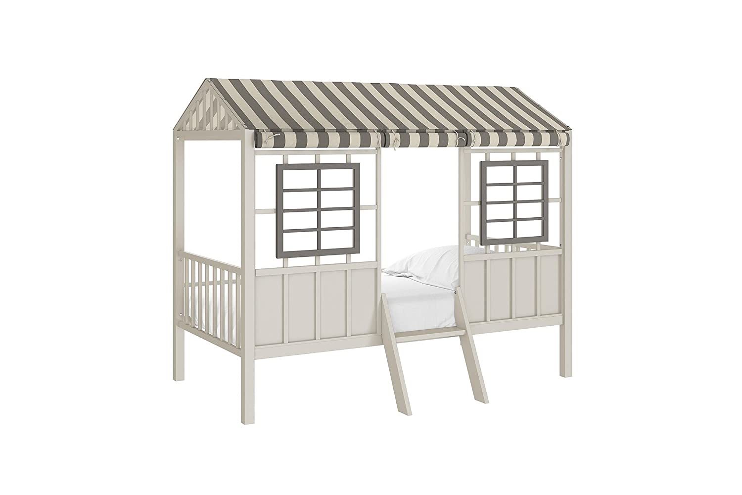 Primary image for Little Seeds Rowan Valley Forest Loft Bed, Grey/Taupe, Twin