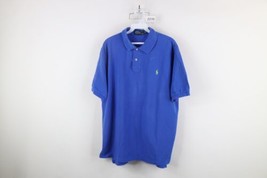 Vintage 90s Ralph Lauren Mens XL Faded Short Sleeve Collared Polo Shirt Blue - £32.43 GBP