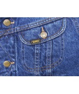VINTAGE LEE Acid Washed Blue Denim Jean Jacket Trucker Black Label Lee R... - $54.75 CAD