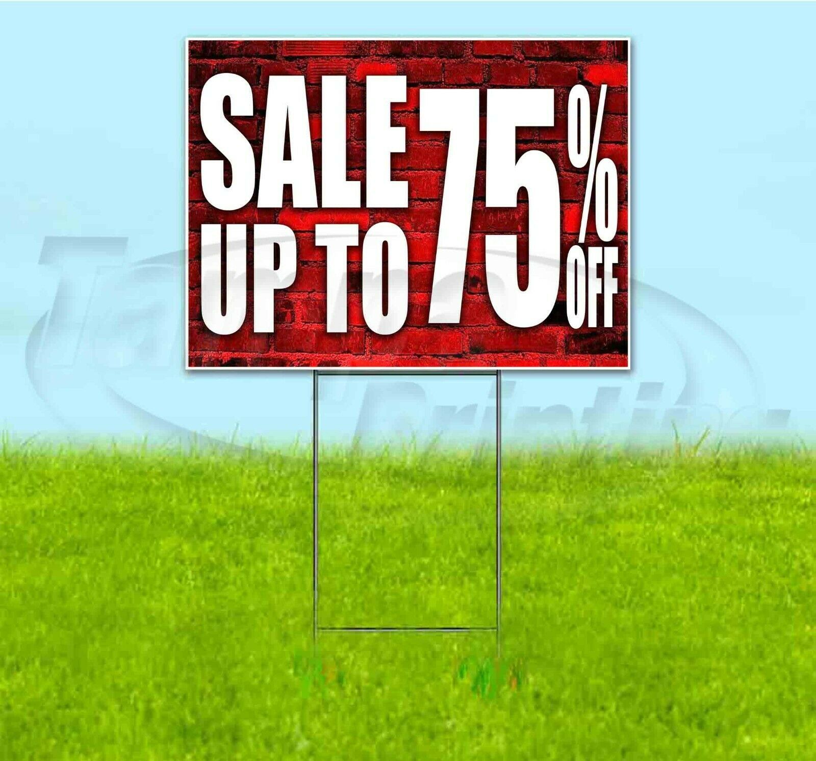 SALE UP TO 75% OFF 18x24 Yard Sign WITH STAKE Corrugated Bandit USA ...