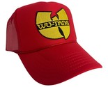 NEW WU-TANG CLAN HIP HOP RED HAT 5 PANEL HIGH CROWN TRUCKER SNAPBACK TRENDY - $23.33