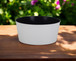 12&quot; White Recycled Plastic Indoor Outdoor Round Pot Planter - $58.04