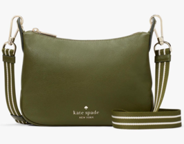 NWB Kate Spade Rosie Large Crossbody Army Green Leather K5807 Dust Bag $399 FS - £143.17 GBP