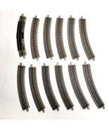 N Scale Bachmann EZ Trac (11) Curved Track N4801A &amp; (1) Re Railer Termin... - $33.99