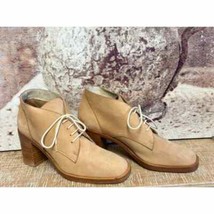 VTG Aldora Chukka Boots Booties  Suede Leather Heeled Spain 8.5 B Square... - $114.79