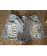 Women&#39;s Hot Kiss Cici Cutoff Faded Jean Diem Short Shorts Distressed Sz 9 M - $433.91 MXN