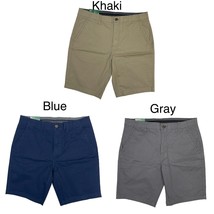 Iron CO. Men&#39;s Flat Front Comfort Flex Waistband Twill Shorts Pick Your ... - $9.74