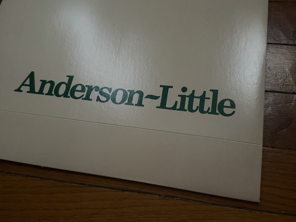 Vintage 80s Defunct ANDERSON LITTLE Gift Box New England Men’s Store Prop Item image 2