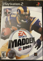 Madden NFL 2003 -Sony PlayStation 2- EA Sports with Manual - £3.16 GBP