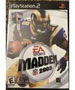 Madden NFL 2003 -Sony PlayStation 2- EA Sports with Manual - £3.17 GBP