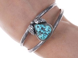 Vintage Navajo sterling and turquoise bracelet - $163.35