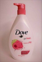 2 Pack Dove Body Wash 800ML Go Fresh Renew Raspberry &amp; Lime - £35.61 GBP