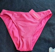Xhilaration Size Medium Cheeky Fuschia Pink Bikini Bottoms Diamond Textu... - $9.89