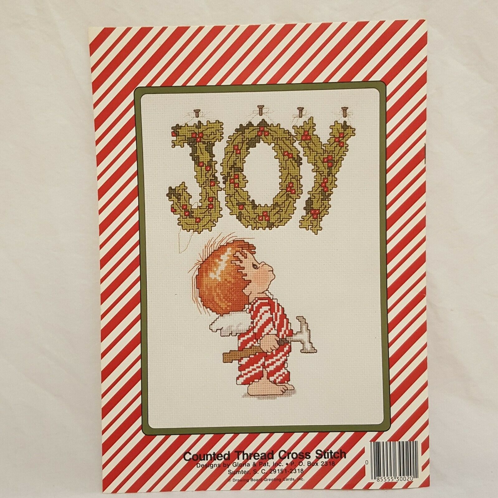 Christmas Angel Dumplin Cross Stitch Leaflet Book 20 Gloria Pat 1983 Joy Wreath - $14.99