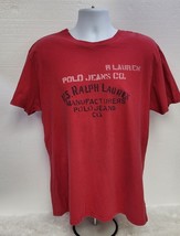 Vintage RALPH LAUREN POLO Jeans Co Red Mens T Shirt Medium - £7.49 GBP