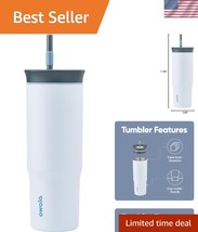 Stylish 24 oz Tumbler - Double Wall Insulation with Removable Straw, BPA... - $89.99