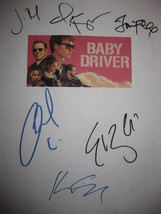 Baby Driver Signed Film Movie Screenplay Script X6 Autograph Ansel Elgor... - £15.72 GBP