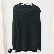 NWT Liz Claiborne Black Cowl Neck Tunic Sweater - Small - £15.58 GBP
