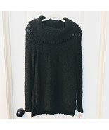 NWT Liz Claiborne Black Cowl Neck Tunic Sweater - Small - £15.80 GBP