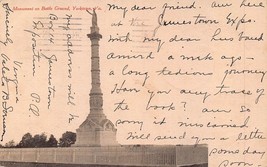 Yorktown Virginia Va~Monument On Battle GROUND~1907 Postcard - £8.02 GBP