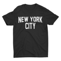 New York City Unisex T-Shirt Screen-Printed Black Cotton Tee - £12.75 GBP+