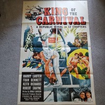 King of the Carnival 1955 Original Vintage Movie Poster One Sheet 55/3805 - $29.69