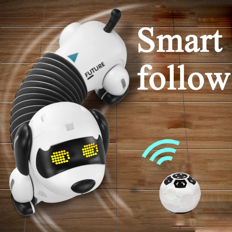 Children&#39;s electric follow dachshund dog intelligent remote control robot - £54.06 GBP