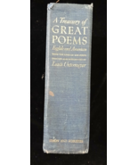 A Treasury Of Great Poems English And American By Louis Untermeyer - $11.88