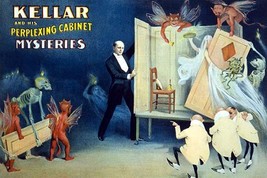 Kellar and his perplexing cabinet mysteries 20 x 30 Poster - £20.31 GBP