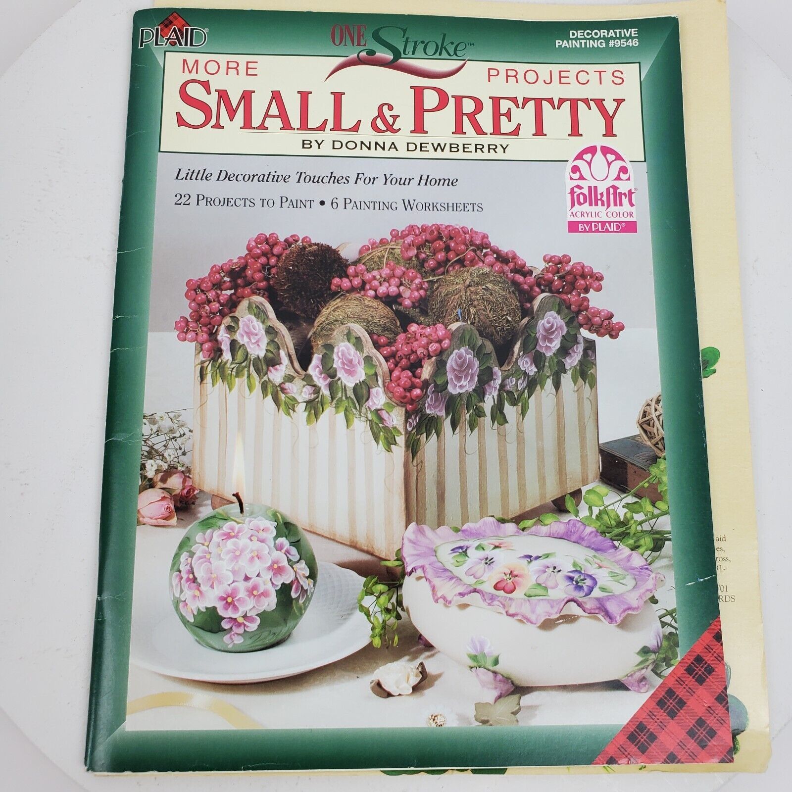 Vintage 2002 Painting More Small &amp; Pretty Projects Plaid Book - $11.00