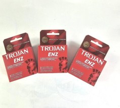 Lots 3 Trojan ENZ Classic Reservoir End Non-Lubricated Latex Condoms - 12 ct  - £12.53 GBP
