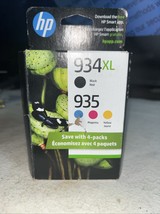 HP Genuine OEM Ink Cartridges 934XL Black 935 Cyan Magenta 4 Pack 3654 E... - $22.00