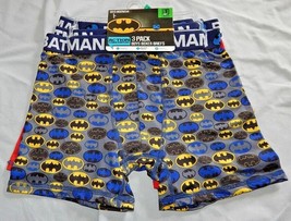 Boy&#39;s Batman Underwear Size Large 10 Boxer Briefs Wicking NEW 3 Pack Com... - £15.85 GBP