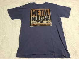 Metal Mulisha Spellout Anti-Est MCMXCIX USA L Shirt Blue Rock Metal Conc... - $8.56