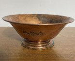 Rustic English Copper Bowl Paul Revere Style Farmhouse Decor With Lots O... - £19.57 GBP
