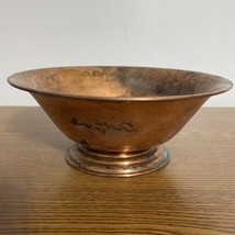 Rustic English Copper Bowl Paul Revere Style Farmhouse Decor With Lots O... - £19.25 GBP