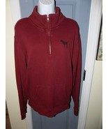 Victoria’s Secret Perfect Quarter Zip Pullover Burgundy Size M Women&#39;s EUC - $44.93 CAD