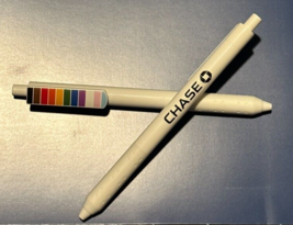 New Set Of 2 Chase Bank PRIDE  Rainbow Pens LGBTQ+ Gay Pride Memorabilia - $22.76