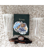 Camping Hiking Lot Travel Journal Flashlight LED Headlamp Stickers Junk - $27.59 CAD