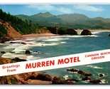Landscape Banner Greetings Murren Motel Cannon Beach OR UNP Chrome Postc... - $13.32