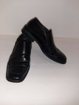 Studio Via Spiga Mens Size 10.5 Black Leather Shoes Loafers Oxford Dress... - $47.77