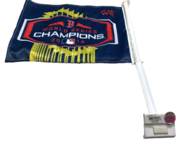 Boston Red Sox Car Flag  World Series Champions 2018 Banner 14&quot; x 11.5&quot; - $21.15